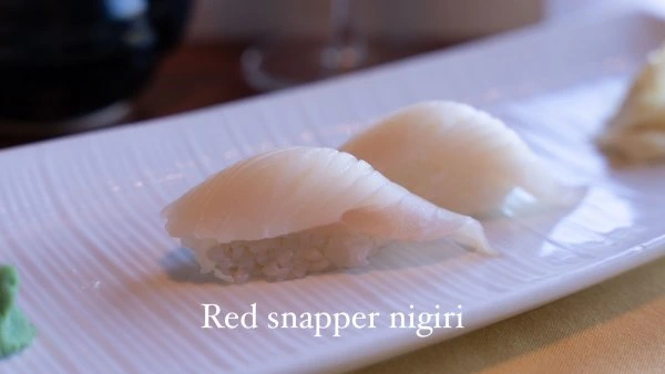 Teak Loveland Red Snapper Nigiri