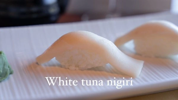 Teak Loveland White Tuna Nigiri