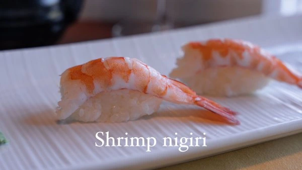 Teak Loveland Shrimp Nigiri